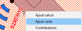 Ajouter une carte via le menu contextuel