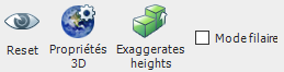 Options de la vue 3D