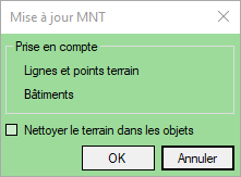 Mise à jour du MNT