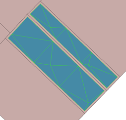 Triangulation de deux terrasses