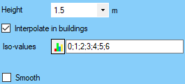 Polygons parameters (constant height)