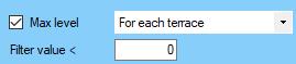 Receiver parameters (terrace)