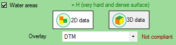 Geometry test (2D or 3D) of selected data