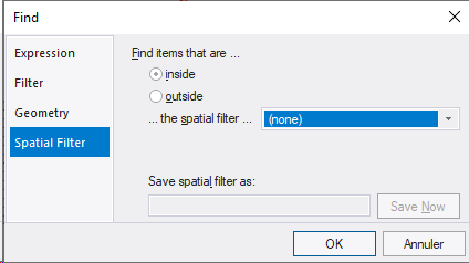 Spatial filter section
