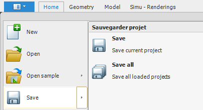 Save a project