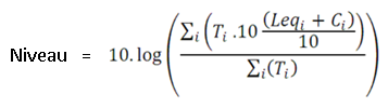 Formule pour déterminer le niveau