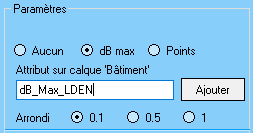 Paramètres - Calcul en façade