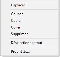 Menu contextuel suppression de domaine