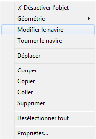 Modifier un navire