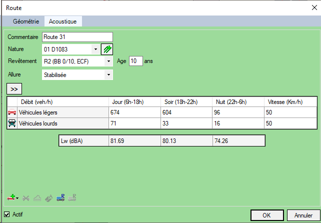 Route - acoustique