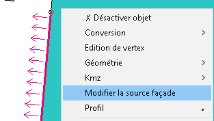 Modifier une source en façade