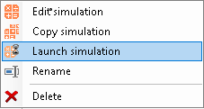 Launch a simulation