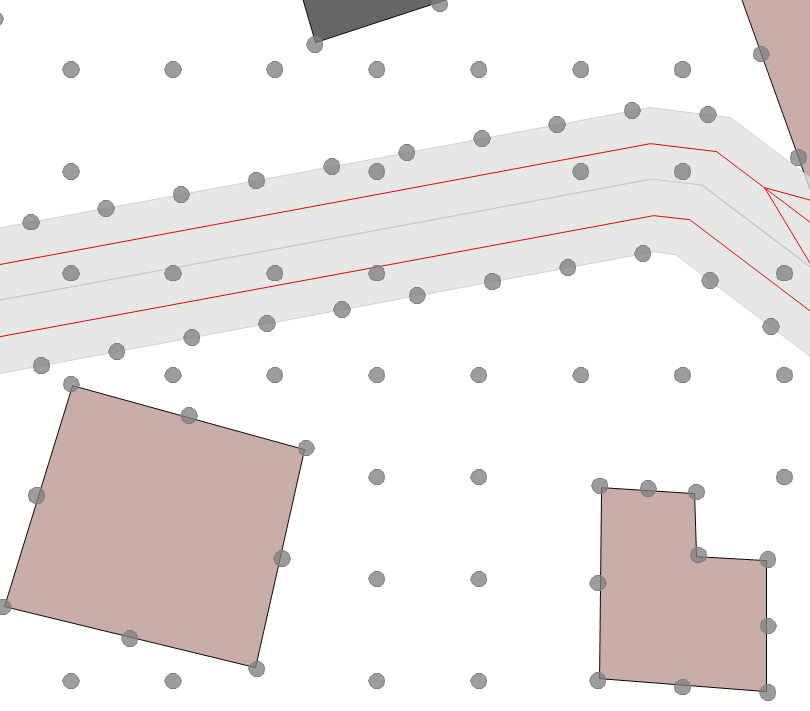 Regular meshing with greater density along platforms