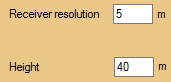 Receiver resolution for vertical simulation