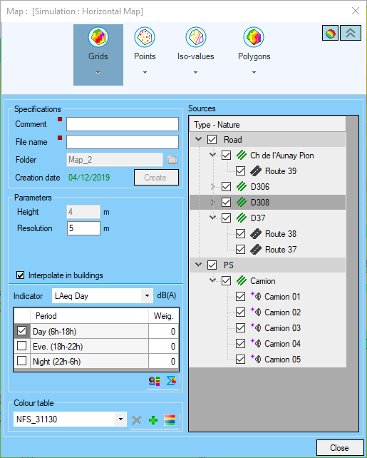 Map interface