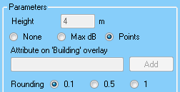 Receiver parameters – Horizontal simulation