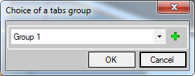 Choice of the tabs group