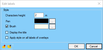 Edition if several labels are selected