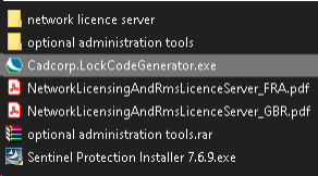 Install_Cadcorp_LicenceLockCode