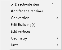 Activation/Désactivation menu contextuel