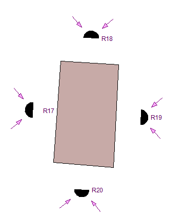 Automatic receivers on facade