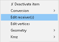 Edit receiver