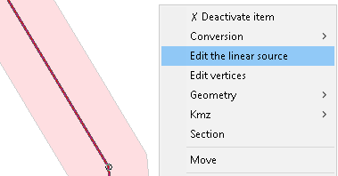 Edit linear source