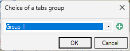 Choix du groupe d'étiquettes