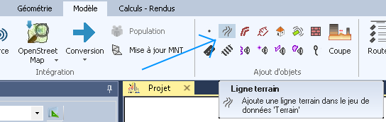 Ajout de ligne terrain