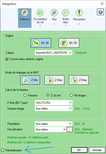 Seconde intégration de bâtiments