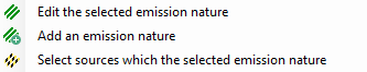 Menu - nature utilisée