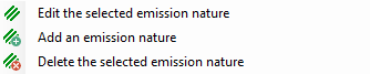 Menu - nature non utilisée