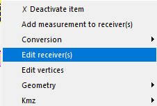 Editer un récepteur