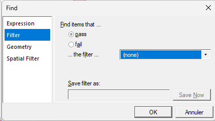 Section Filtre