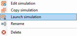 Launch a simulation
