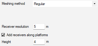 Receiver resolution for horizontal simulation