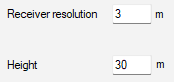 Receiver resolution for vertical simulation