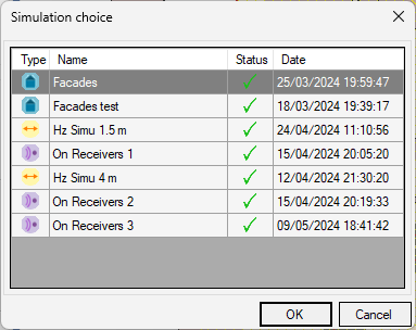 Simulation choice