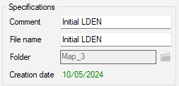 Map parameters