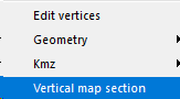 Vertical map section