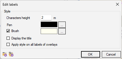 Edition if several labels are selected