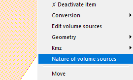 Volumic source nature
