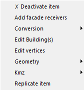 Activation/Désactivation menu contextuel