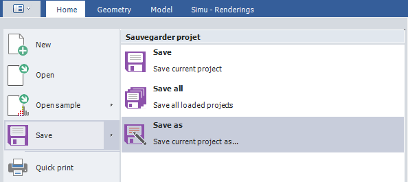 Save as