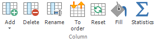 Add/Remove columns