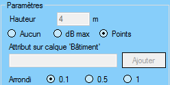 Paramètres récepteurs - Calcul horizontal