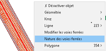 Natures des voies ferrées