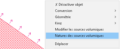 Natures des sources volumiques