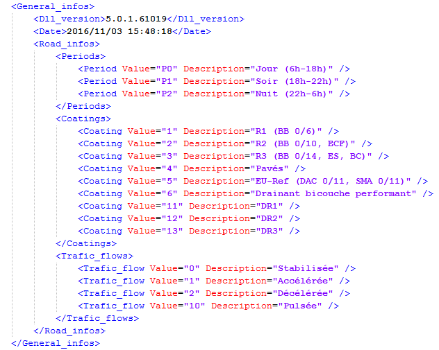 XML route : informations générales