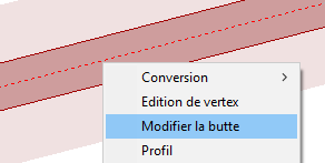 Modifier la butte